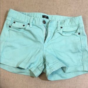 Mint Jcrew Denim Shorts